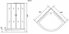 Душевая кабина Niagara Premium 100x100 NG-6002-01 без гидромассажа