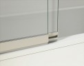 Шторка на ванну Vincea VSB 100х145 VSB-1E100CGB профиль Черный матовый стекло тонированное