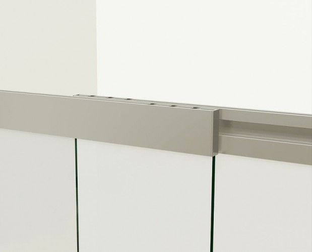 Шторка на ванну Vincea VSB 100х145 VSB-1E100CGB профиль Черный матовый стекло тонированное
