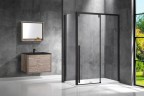 Душевой уголок Vincea Lugano 120х90 VSR-1L9012CLB-1 профиль Черный стекло прозрачное