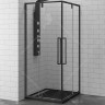 Душевой уголок RGW Stilvoll SV-33-B 100х100 06323300-14 профиль Черный стекло прозрачное