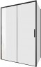 Душевой уголок Aquanet Pleasure Evo AE65-130x80-BT 130x80 324136 профиль Черный стекло прозрачное