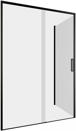 Душевой уголок Aquanet Pleasure Evo AE65-130x80-BT 130x80 324136 профиль Черный стекло прозрачное