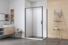Душевой уголок Aquanet Pleasure Evo AE65-130x80-BT 130x80 324136 профиль Черный стекло прозрачное