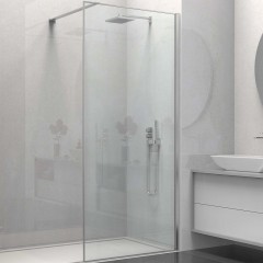 Душевая перегородка Vincea Walk-In 80 VSW-1HS800CL профиль Хром стекло прозрачное