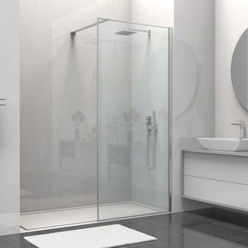 Душевая перегородка Vincea Walk-In 80 VSW-1HS800CL профиль Хром стекло прозрачное
