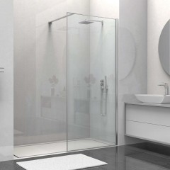 Душевая перегородка Vincea Walk-In 80 VSW-1HS800CL профиль Хром стекло прозрачное