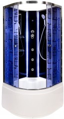 Душевая кабина Deto BМ4510 N LED с гидромассажем BLACK