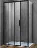 Душевой уголок Vincea Soft 120x90 VSR-3SO9012CLB профиль Черный стекло прозрачное
