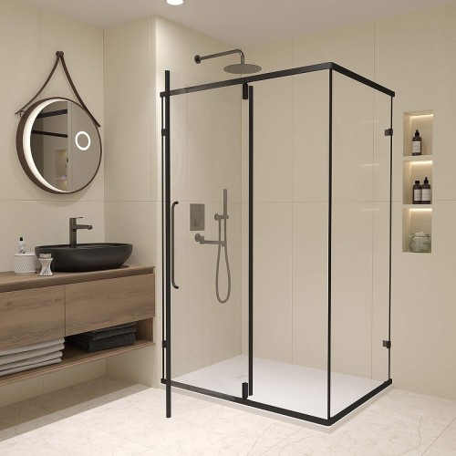 Душевой уголок RGW Classic CL-46B 90x80 72094698-14 профиль Черный стекло прозрачное
