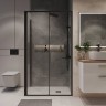 Душевой уголок Niagara Nova 130х80 NG-84-13AB-A80B-34 профиль Черный матовый стекло прозрачное