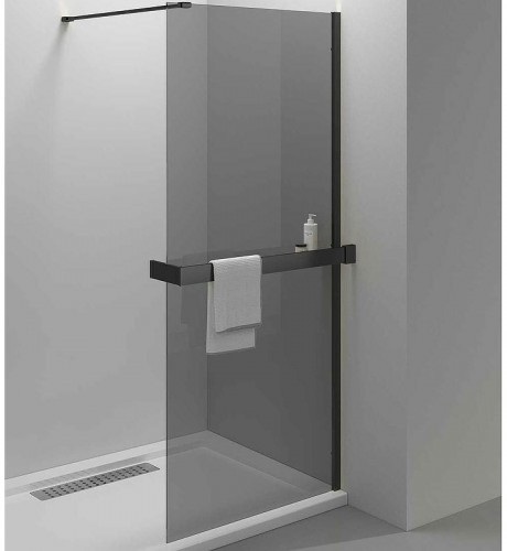 Душевая перегородка Vincea Walk-In HR 80 VSW-4HR800CGB профиль Черный матовый стекло тонированное