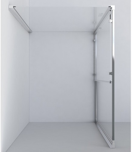 Душевой уголок Vincea Garda 120x100 VSR-1G1012CLB профиль Черный стекло прозрачное