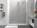 Душевая перегородка Vincea Walk-In 80 VSW-1HS800CLG профиль Брашированное золото стекло прозрачное