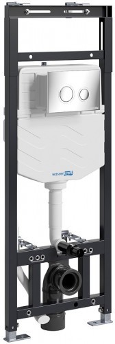 Инсталляция WasserKRAFT Alme 15TLT.010.ME.CH01 для унитаза с клавишей смыва Хром