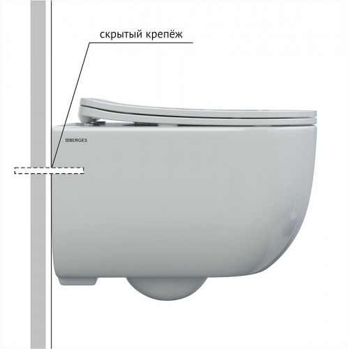 Комплект унитаза Berges Ventas Rimless с инсталляцией Novum 043344 с сиденьем Микролифт и Черной SoftTouch клавишей смыва