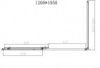 Душевой уголок Vincea Slim-N 120x90 VSR-4SN9012CL профиль Хром стекло прозрачное