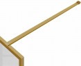 Душевая перегородка Vincea Walk-In 80 VSW-1HC800CFBG профиль Брашированное золото стекло прозрачное/рифленое