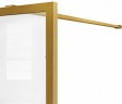 Душевая перегородка Vincea Walk-In 80 VSW-1HC800CFBG профиль Брашированное золото стекло прозрачное/рифленое