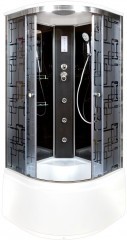 Душевая кабина Deto BМ4510 с гидромассажем и электрикой BLACK