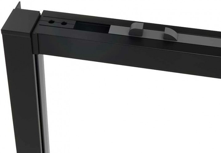 Душевой уголок Vincea Slim Soft 150x90 VSR-1SS9015CLB профиль Черный стекло прозрачное