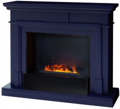 Электрокамин RealFlame Marco 25,5/26 NB индиго с очагом 3D Cassette 630 Black Panel