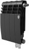 Биметаллический секционный радиатор отопления Royal Thermo Biliner 350 / Noir Sable / 4 секции нижнее правое подключение