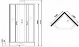 Душевая кабина Grossman Elegans 100x100 GR250D без гидромассажа