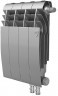 Биметаллический секционный радиатор отопления Royal Thermo Biliner 350 / Silver Satin / 4 секции нижнее правое подключение