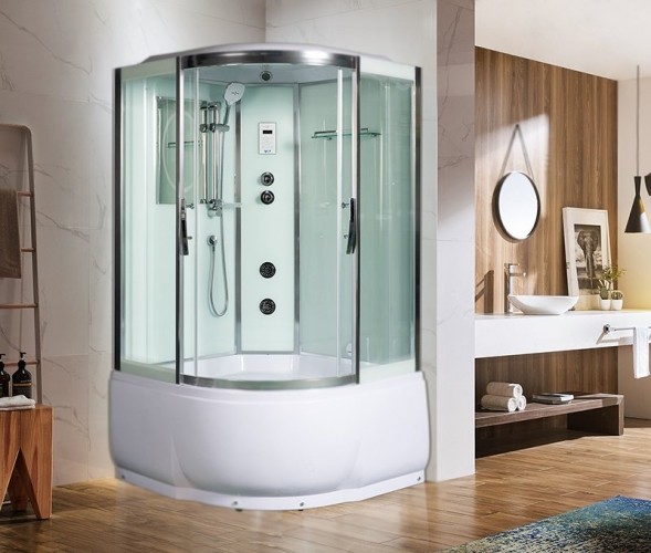 Душевая кабина WeltWasser WW500 Emmer 11055 110x110 10000003288 профиль Хром стекло прозрачное