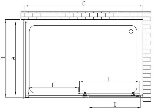 Душевой уголок Vincea Alpha 120x90 VSR-3AL9012CL профиль Хром стекло прозрачное