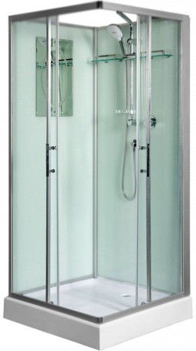 Душевая кабина WeltWasser WW500 Laine 901 90x90 10000003259 профиль Хром стекло прозрачное