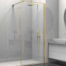 Душевая перегородка Vincea Walk-In 100 VSW-1HS100CLG профиль Брашированное золото стекло прозрачное