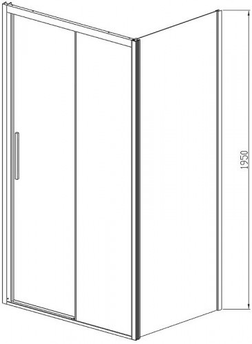Душевой уголок Vincea Soft 130x90 VSR-3SO9013CLGM профиль Вороненая сталь стекло прозрачное