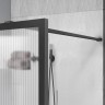 Душевая перегородка Vincea Walk-In 80 VSW-1HP800FLGM профиль Вороненая сталь стекло рифленое