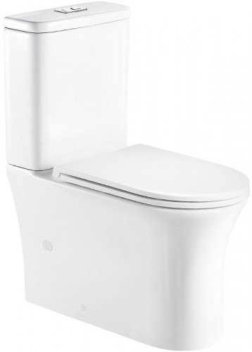 Унитаз компакт WeltWasser Telbach 001 GL-WT 10000003776 Белый глянец с бачком и сиденьем Микролифт