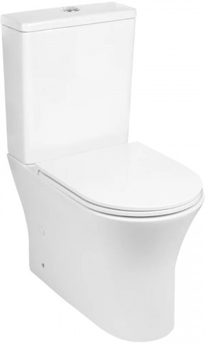 Унитаз компакт WeltWasser Telbach 001 GL-WT 10000003776 Белый глянец с бачком и сиденьем Микролифт
