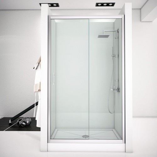 Душевая дверь Aquanet Alfa NAA6121 120 168420 профиль Хром стекло прозрачное