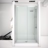 Душевая дверь Aquanet Alfa NAA6121 120 168420 профиль Хром стекло прозрачное