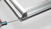 Душевая дверь Aquanet Alfa NAA6121 120 168420 профиль Хром стекло прозрачное