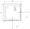 Душевой уголок RGW Passage PA-038B 80x80 350803888-14 профиль Черный стекло прозрачное