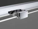 Душевая дверь Vincea Soft 130 VDS-3SO130CLB профиль Черный стекло прозрачное