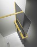 Душевая перегородка Vincea Walk-In HR 80 VSW-4HR800CGG профиль Брашированное золото стекло тонированное