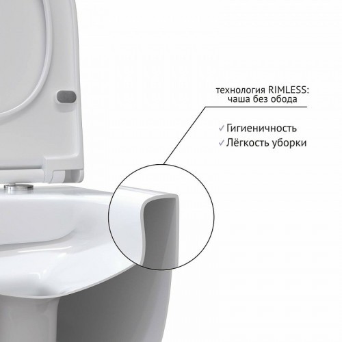 Комплект унитаза Berges Mascon Rimless с инсталляцией Atom Line 043351 с сиденьем Микролифт и Черной SoftTouch клавишей смыва