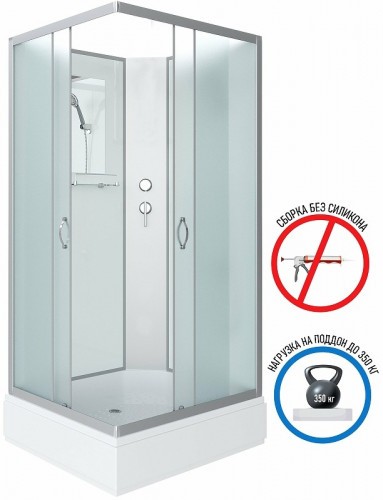 Душевая кабина Niagara Classic 100х80 NG-33084-14QBK без гидромассажа