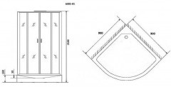 Душевая кабина Niagara Premium 90x90 NG-6001-01 без гидромассажа
