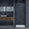 Душевая дверь Vincea Alpha 90 VDP-3AL900CLB профиль Черный стекло прозрачное