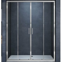Душевая дверь Vincea Alpha 160 VDS-3AL2160CL профиль Хром стекло прозрачное