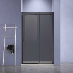 Душевая дверь Vincea Como-N 140 VDS-4CN140CGB профиль Черный стекло тонированное