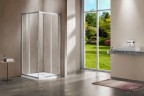 Душевой уголок Vincea Garda VSS-1G100CL 100x100 профиль Хром стекло прозрачное